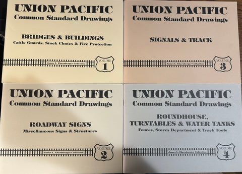 UNION PACIFIC COMMON STANDARD DRAWINGS - VOL 1-2-3-4 SET