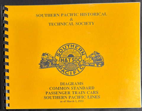 SOUTHERN PACIFIC DIAGRAMS COMMON STANDARD PASSENGER TRAIN CARS as of March 1, 1933